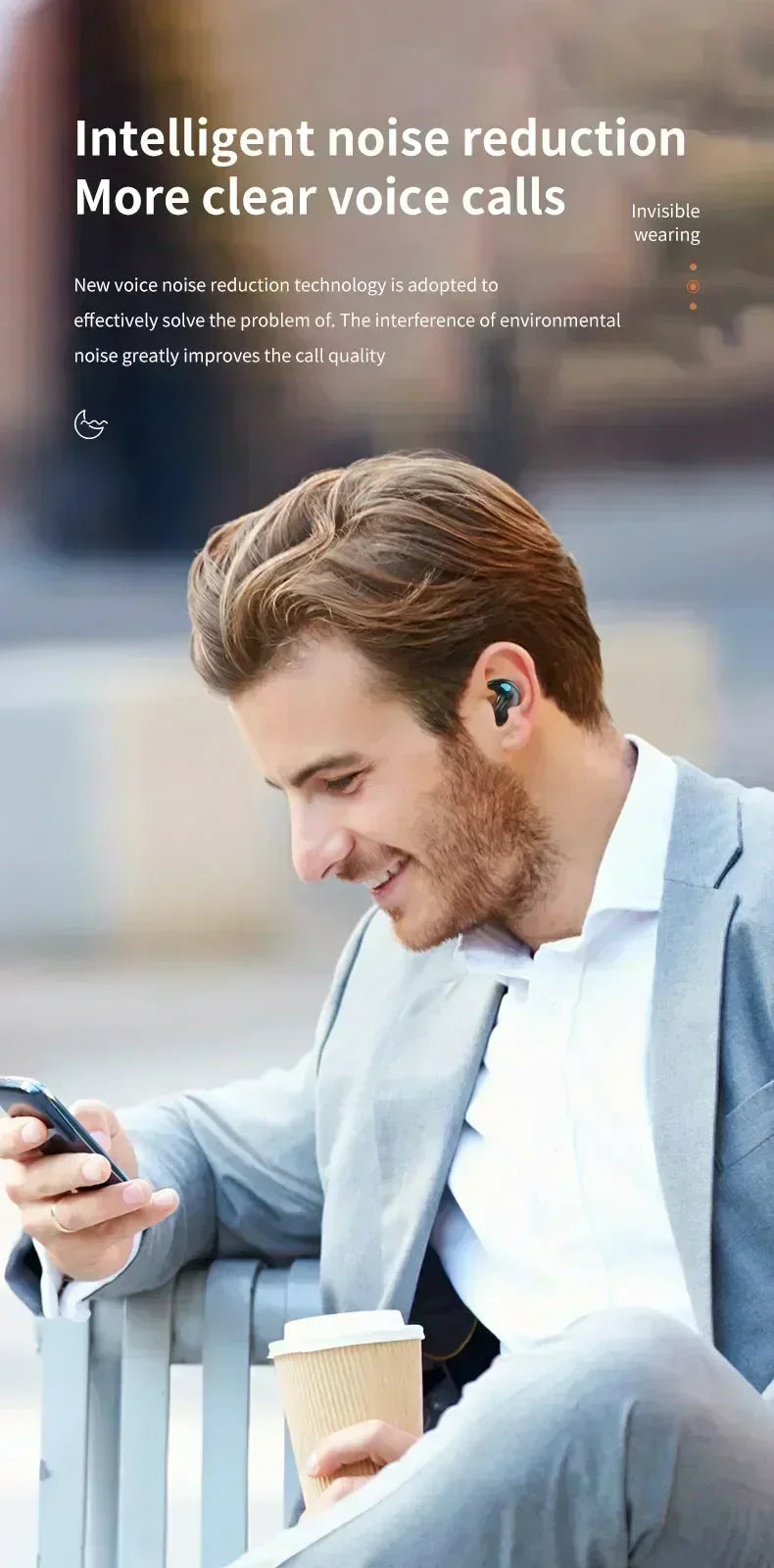 TWS Earphones Noise Reduction Sport Sleep Bluetooth