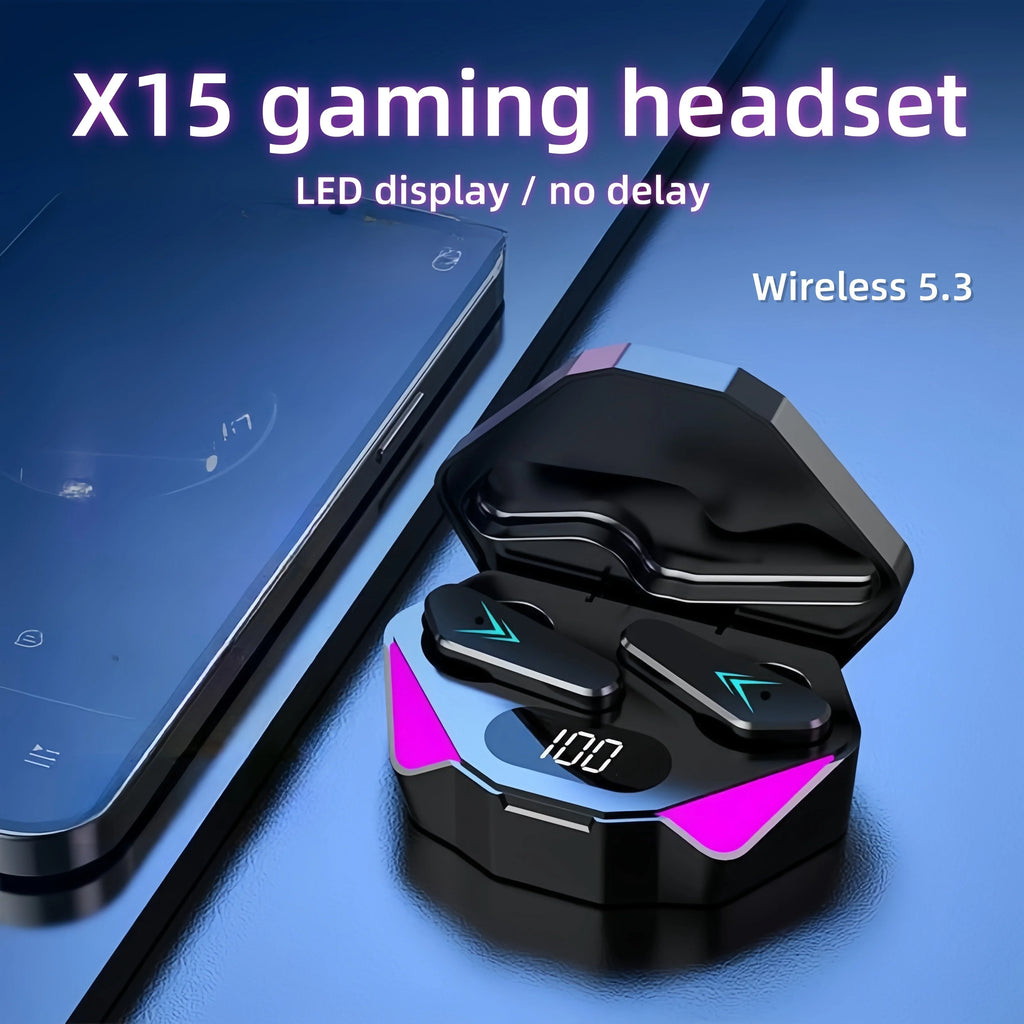X15 TWS Gaming Earbuds Bluetooth 5.3 Noise Cancelling