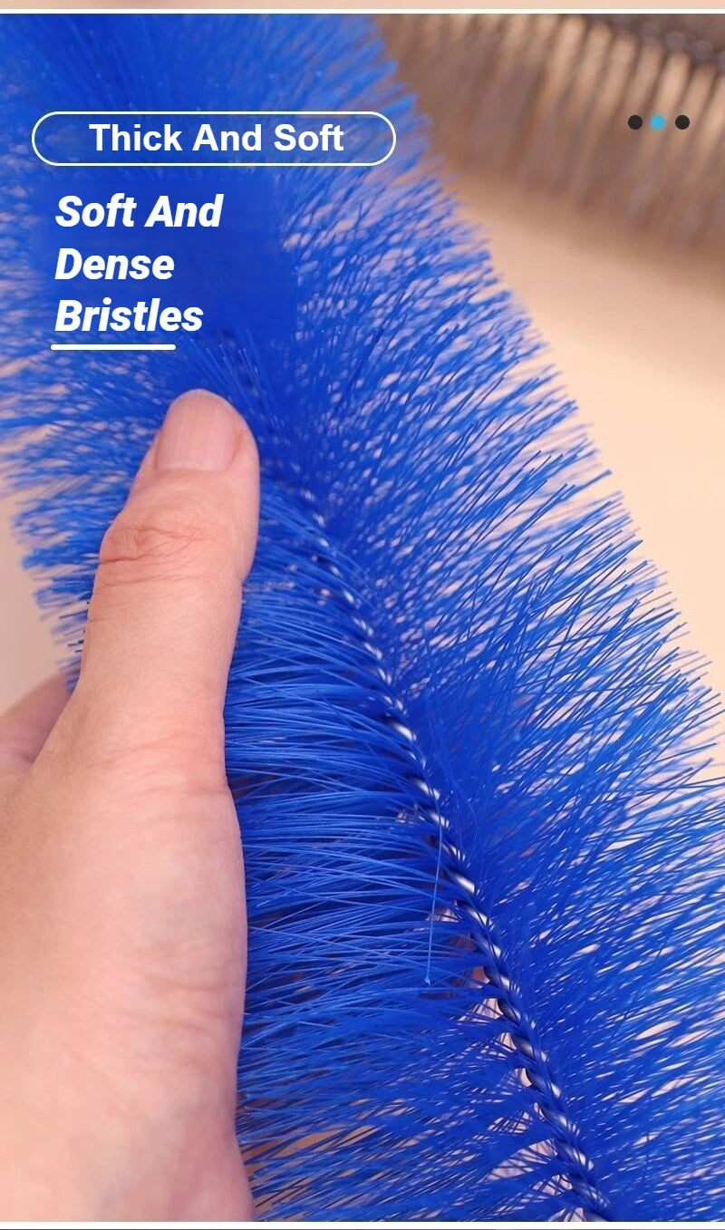 Bendable Fan Duster – Long Handle Ultra-Fine Bristle Cleaning Tool