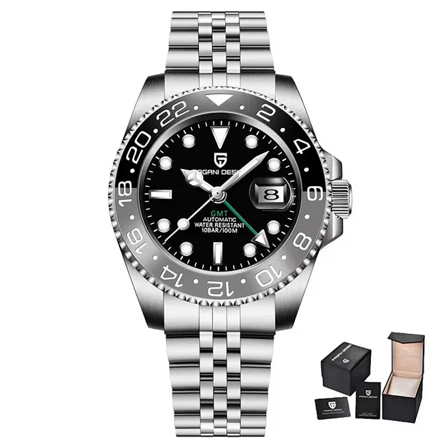 PAGANI DESIGN PD-1662 Men's GMT Automatic Watch