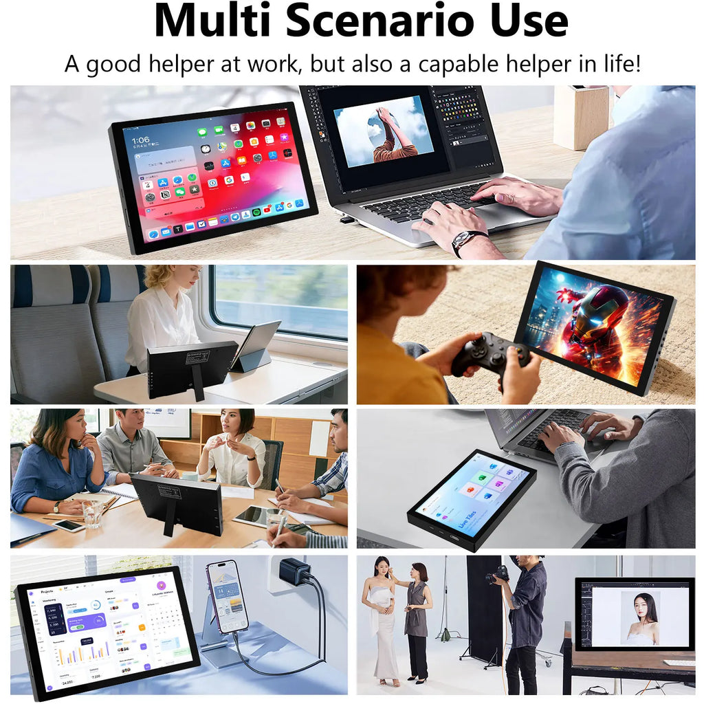 7" USB-C IPS Touch Portable Monitor 1280x800