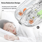 KEBIDUMEI Transparent Wireless Mouse Bluetooth Dual Mode Silent