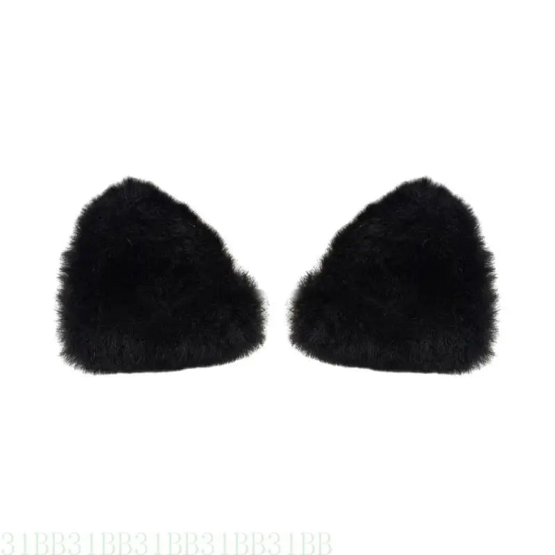 Plush Cat Ear Mini Claw Clips