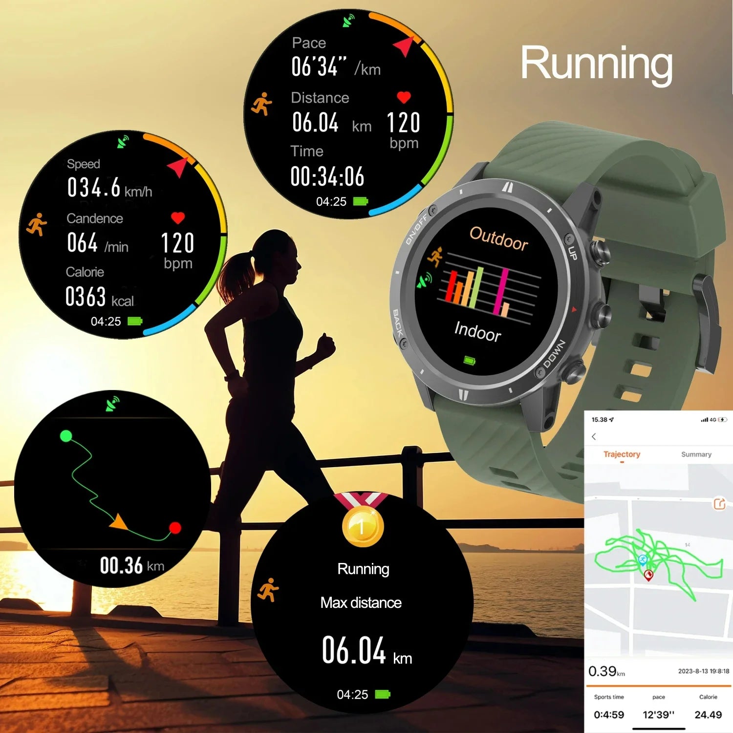 GPS Triathlon Sports Watch