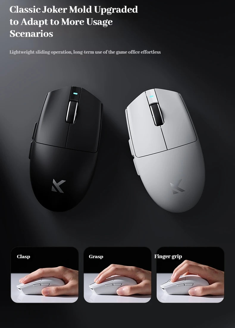 MCHOSE G3 V2 Pro Gaming Mouse Wireless Tri-mode PAW3395 800mAh Charging Lightweight Ergonomics Esports Mouse PC Office Accessori
