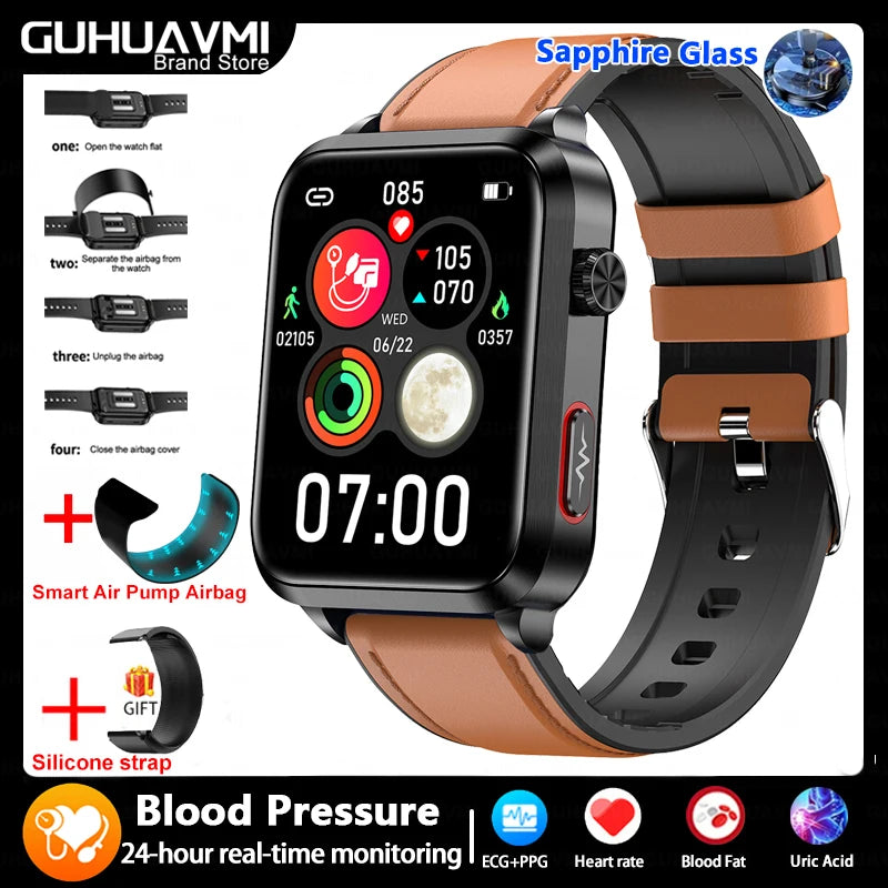 Air Pump Blood Pressure Smart Watch 2026