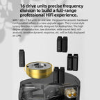 KZ ZAR 8-Driver Audiophile Earphones 1 Dynamic+7BA HiFi Soundstage Gaming/Monitor Headphones