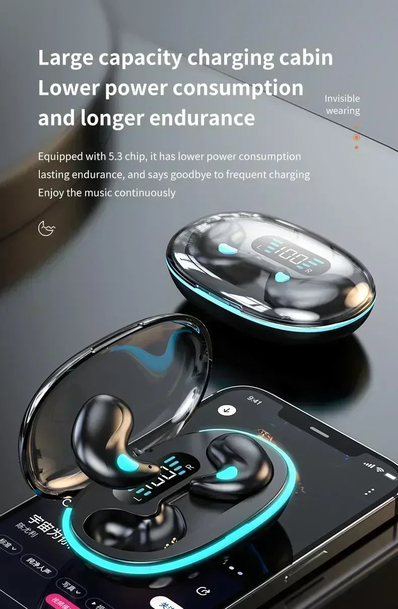 TWS Earphones Noise Reduction Sport Sleep Bluetooth