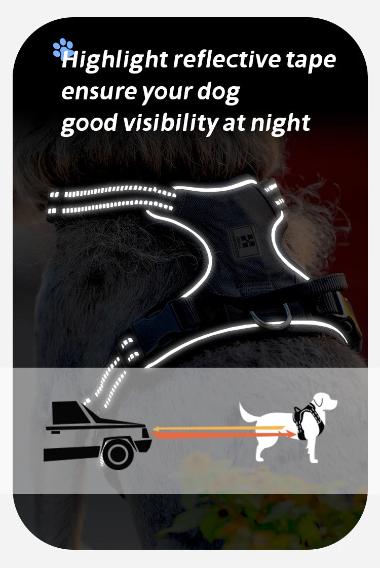 No-Pull Reflective Dog Harness
