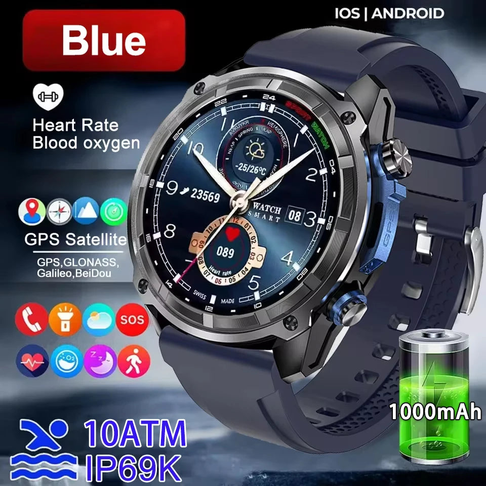 GPS Offline Map Smart Watch – 1000mAh