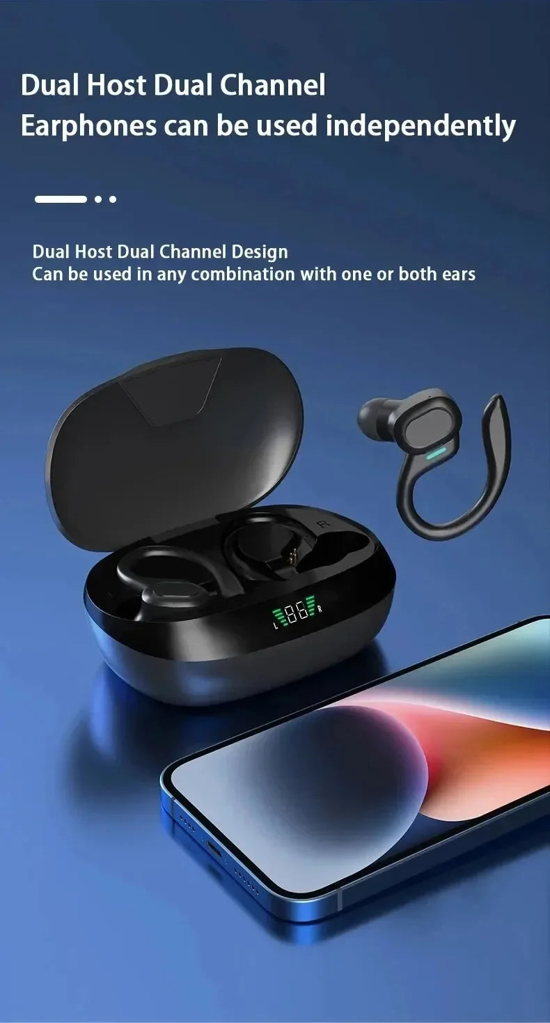 True Wireless Earbuds Ear Hook Sports HiFi Waterproof
