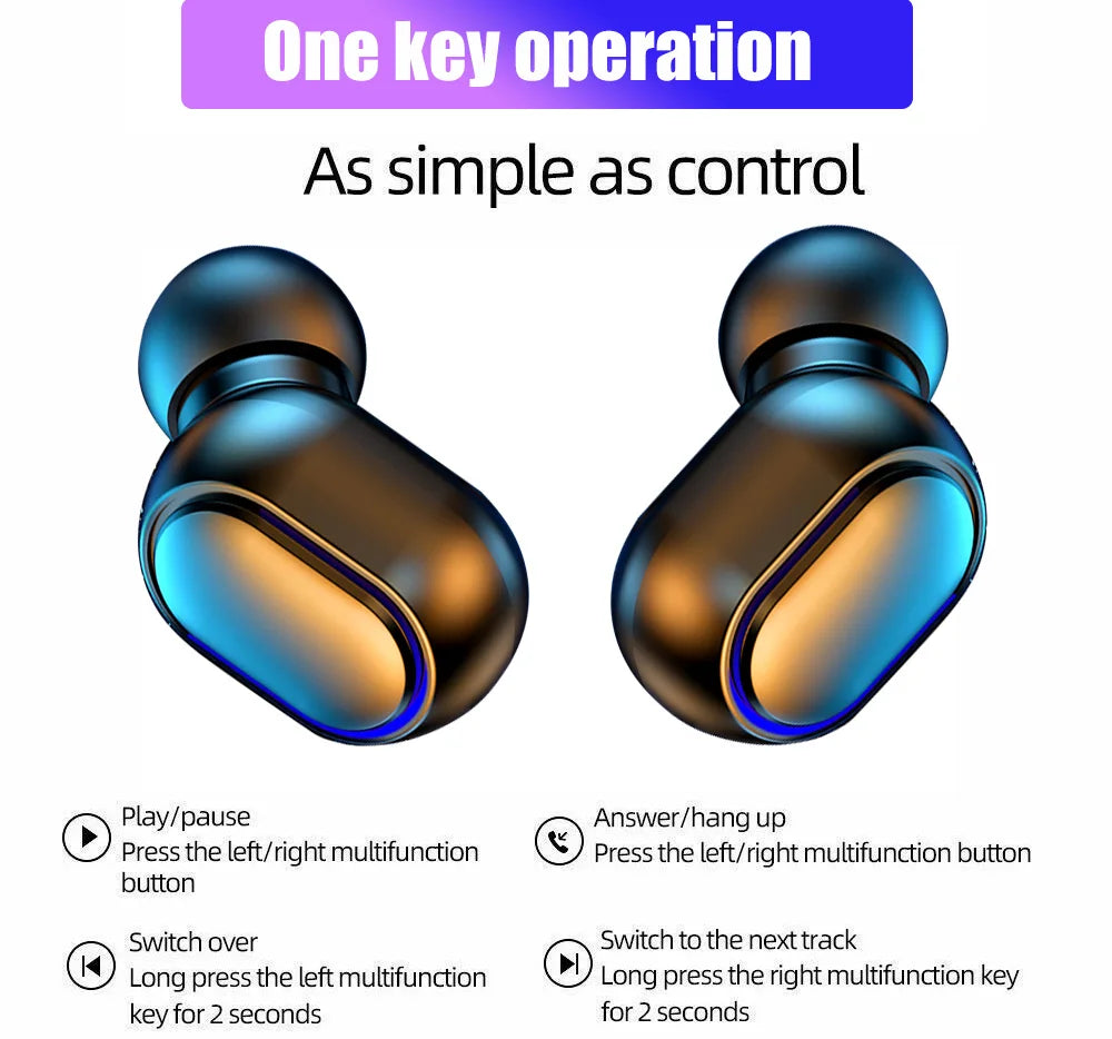 E7S TWS Wireless Headphones Sport Waterproof with Mic