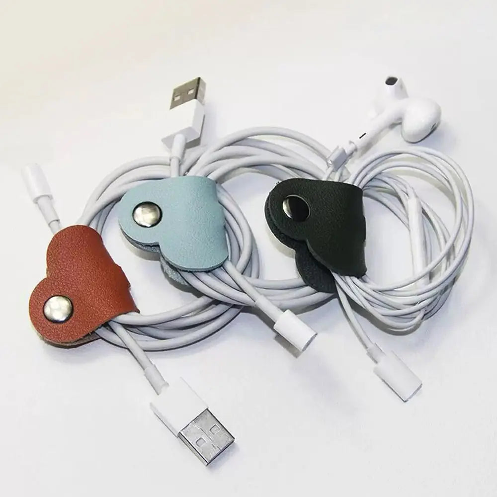 Leather Cable Winder & Cord Organizer