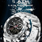 SANDA 6296 Men's Dual Display Sports Watch