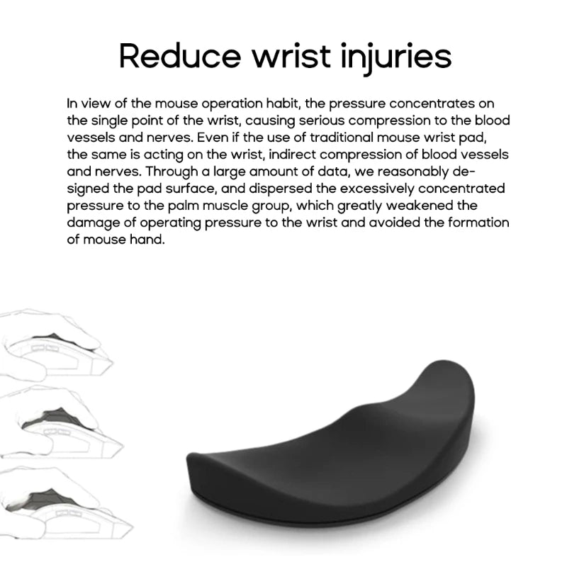 Silicone Mouse Wrist Rest – Ergonomic Palm Support