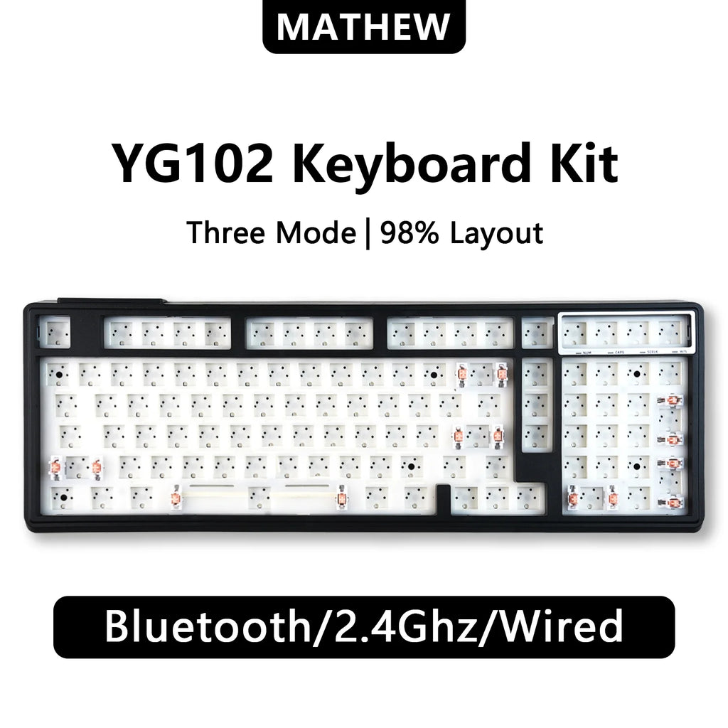 YG102 96% Wireless RGB Mechanical Keyboard 102-Key