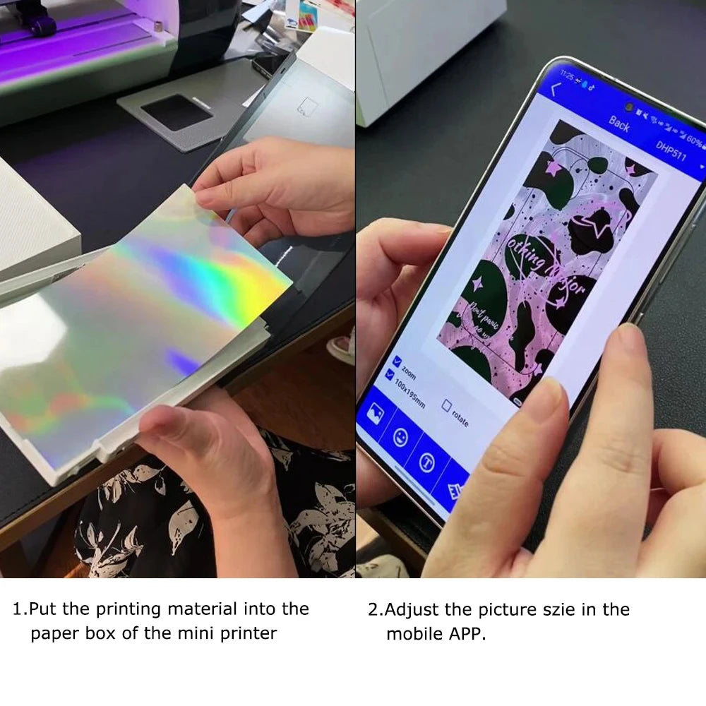 FONLYU Mini Printer DIY Phone Case Kit