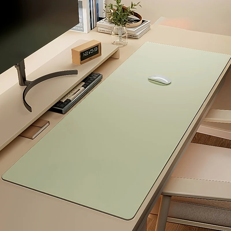 Faux Leather Mouse Pad Non-Slip Waterproof Desk Mat