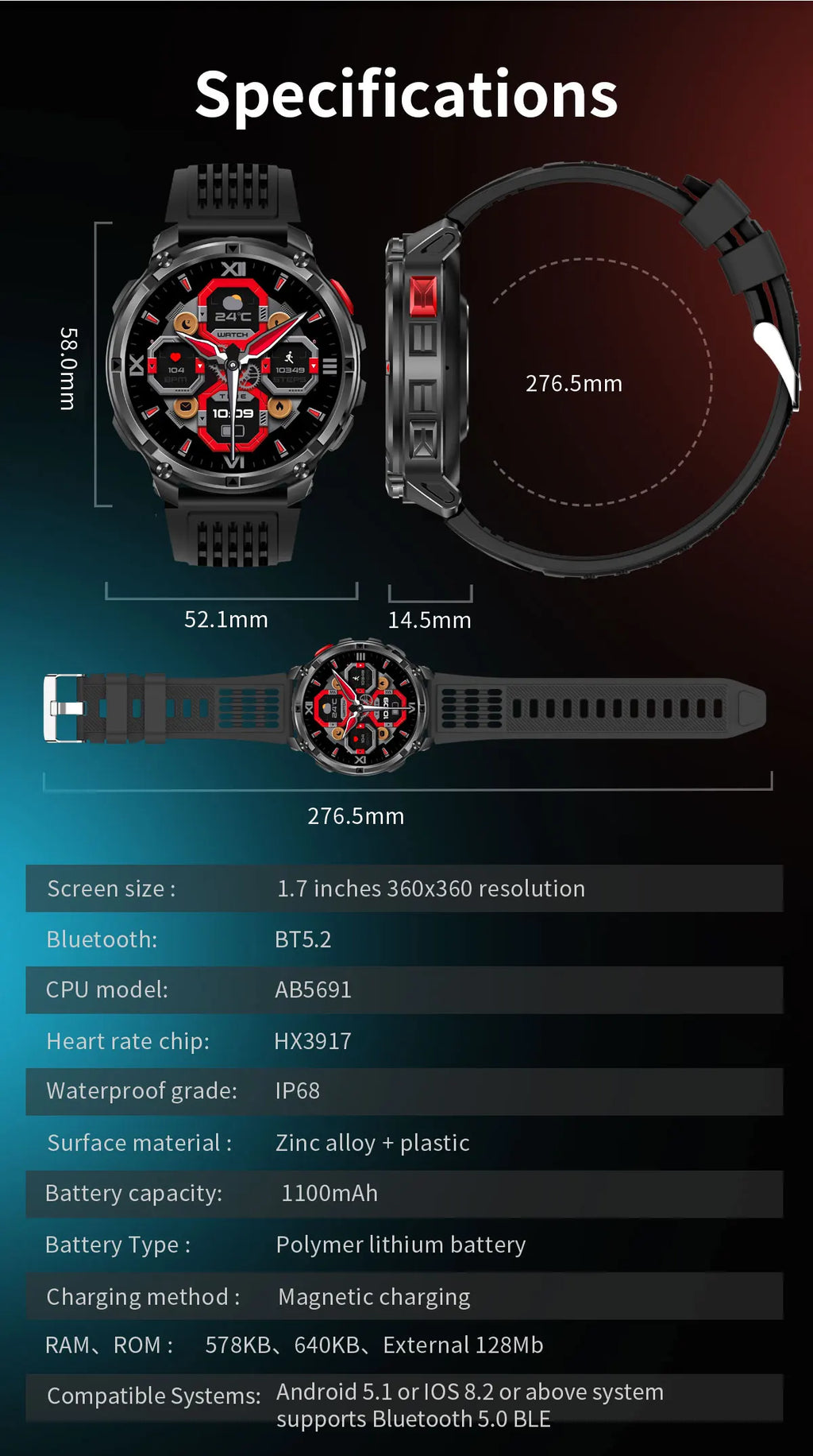 Dual-Band GPS Smart Watch – 5ATM