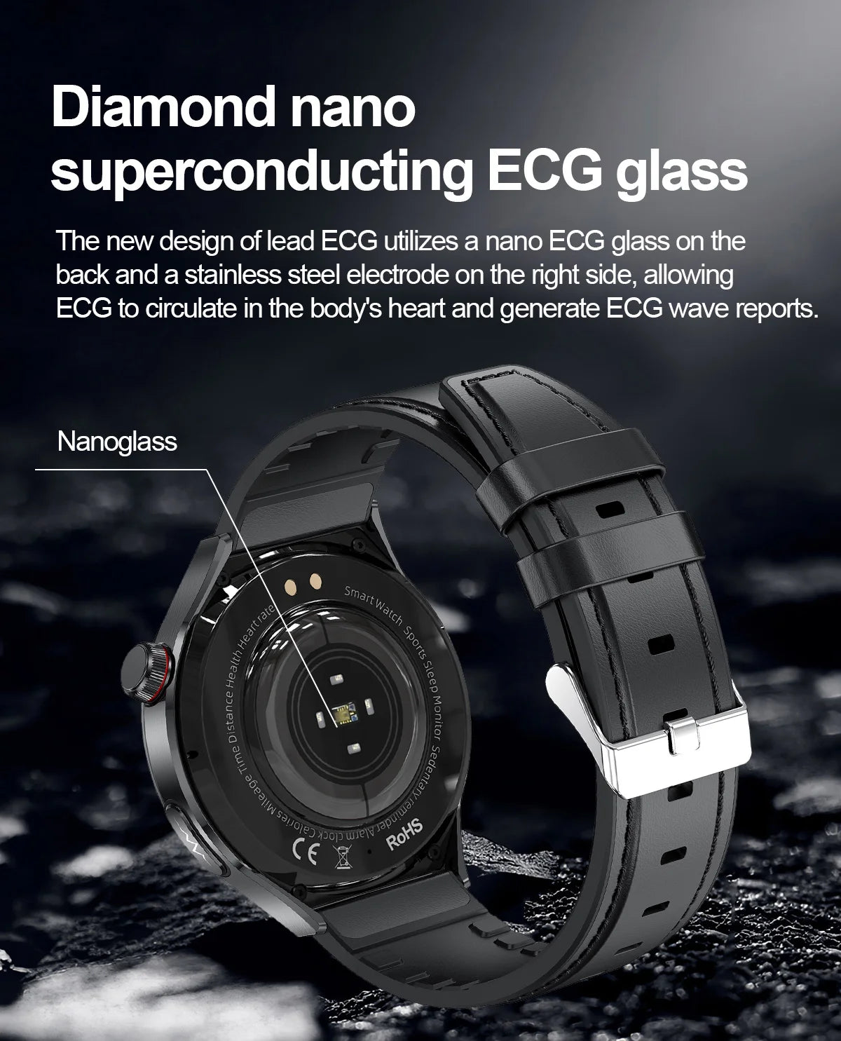 ECG Uric Acid Health Smart Watch