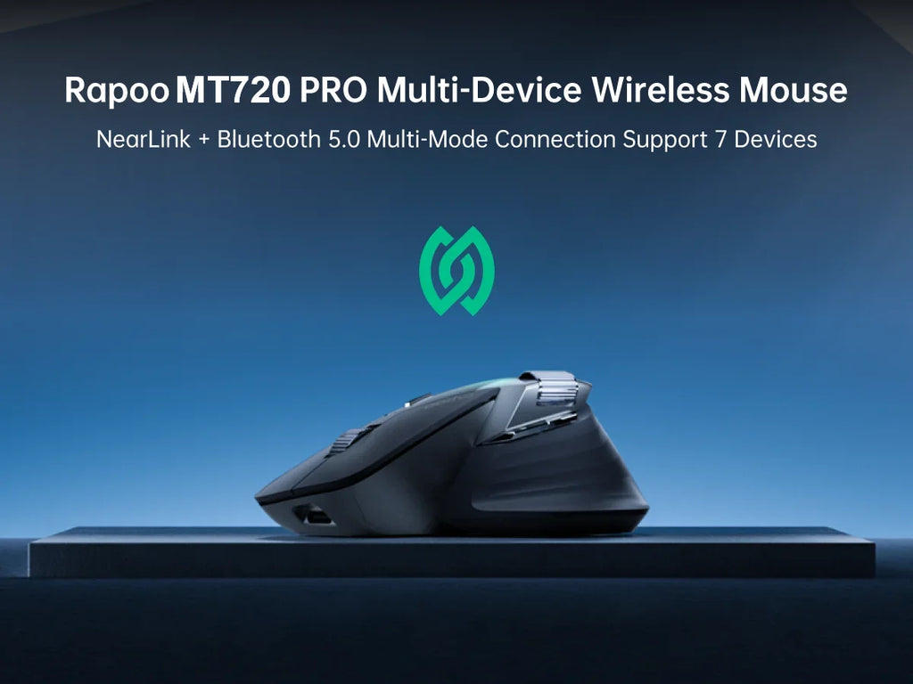 Rapoo MT720PRO Wireless Mouse 12000 DPI NearLink Bluetooth