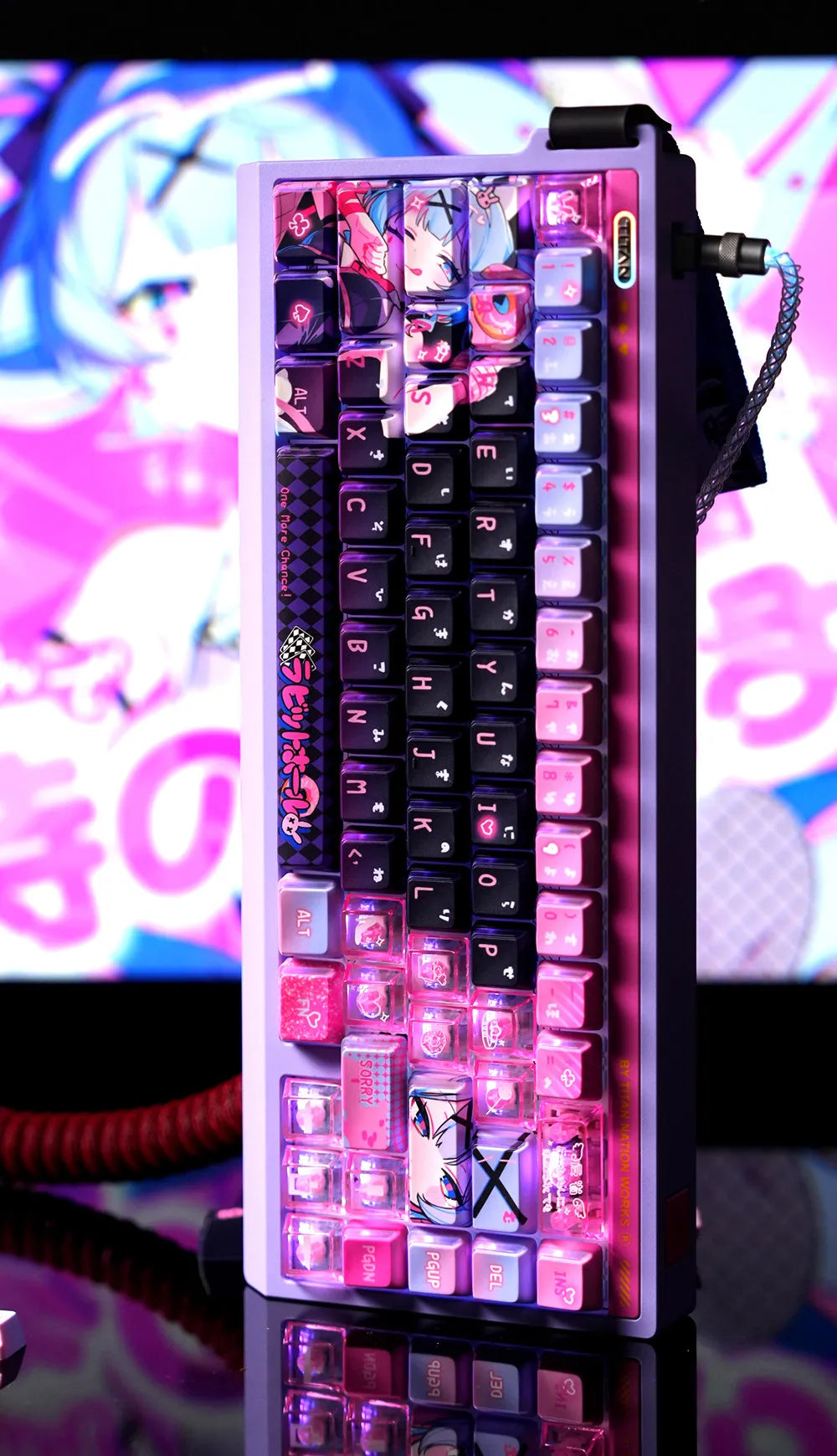 Rabbit Hole Anime PBT Keycaps