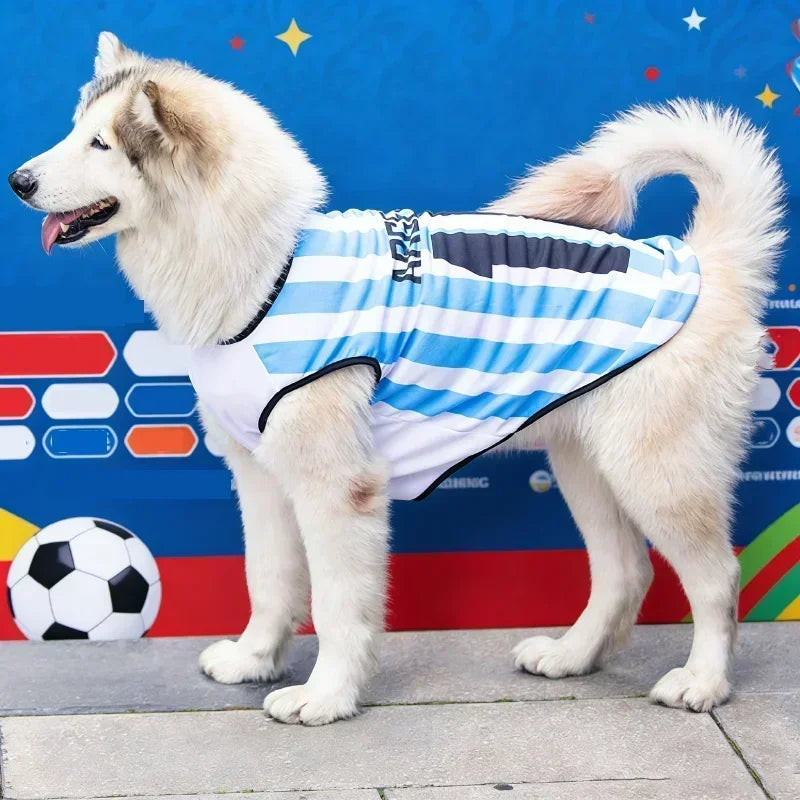 Breathable Mesh Pet Football Jersey