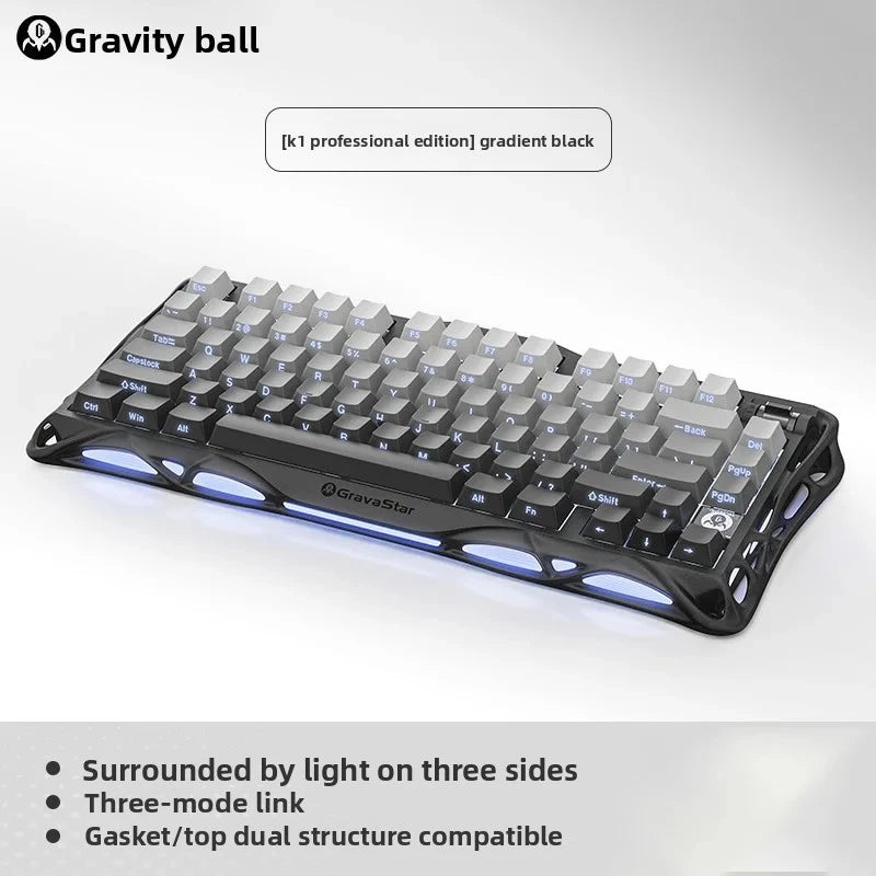 GravaStar K1 Lite Tri-Mode Gasket Mechanical Gaming Keyboard