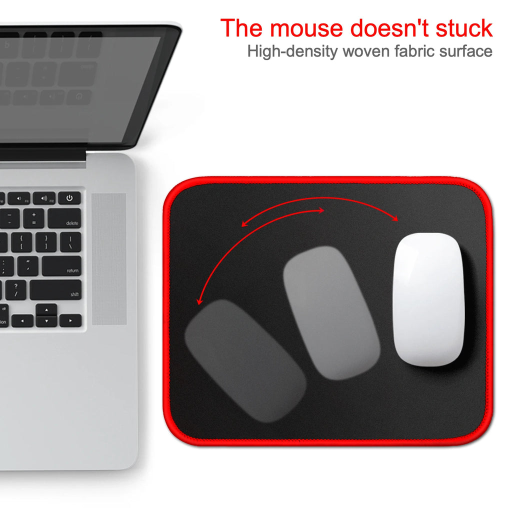 Small Gaming Mouse Pad Stitched Edge Non-Slip Washable