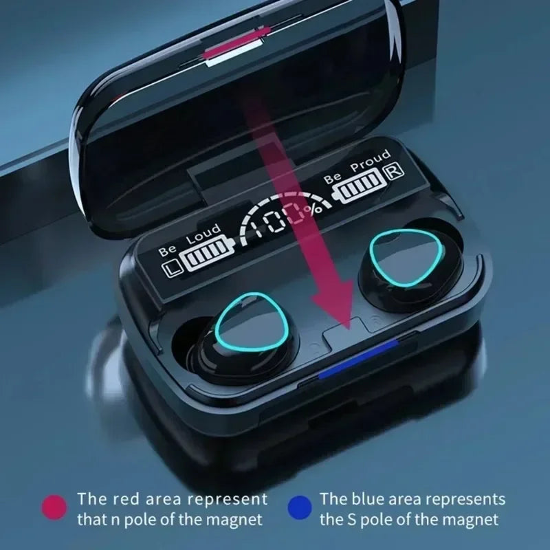 M10 Wireless Earphones Waterproof Sport TWS for iPhone & Android
