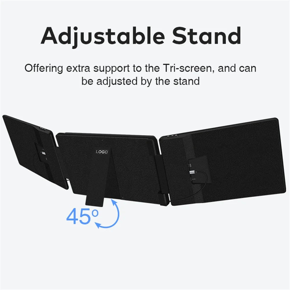 14" FHD IPS Dual Portable Monitor Screen Extender