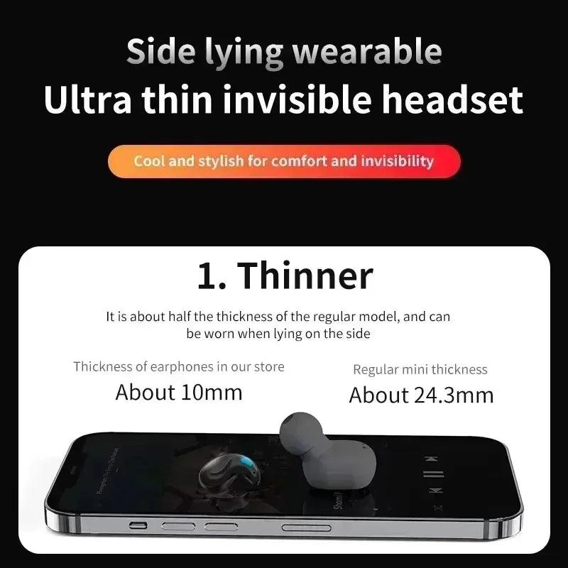 TWS Earphones Noise Reduction Sport Sleep Bluetooth