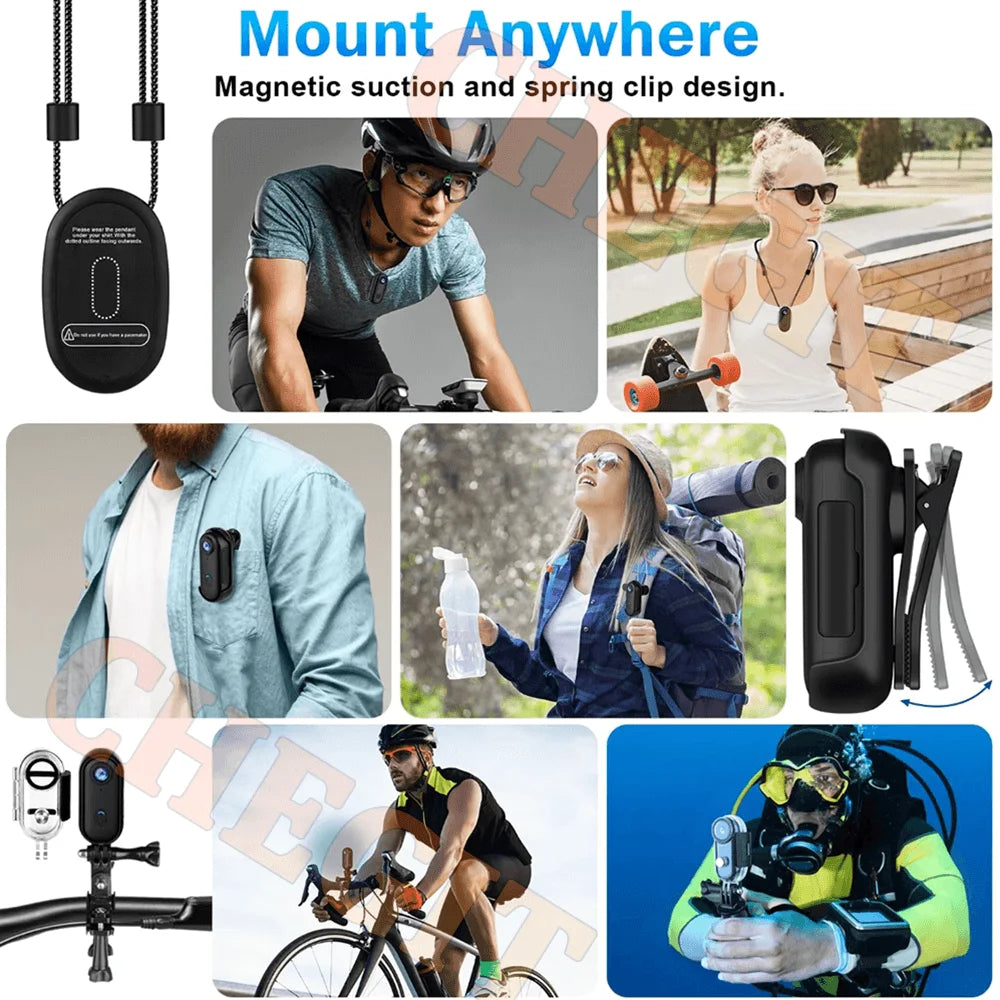 4K Mini WiFi Action Camera – Motorcycle, Bicycle & Body Cam