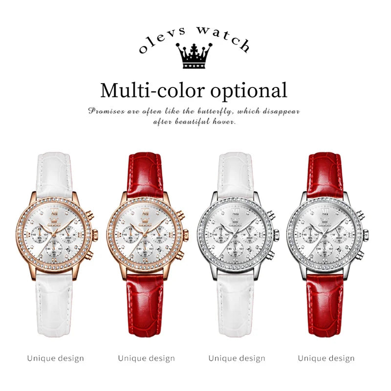 OLEVS 9933 Women's Diamond Quartz Watch