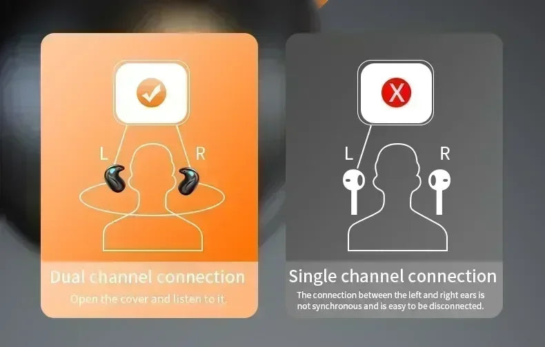 TWS Earphones Noise Reduction Sport Sleep Bluetooth