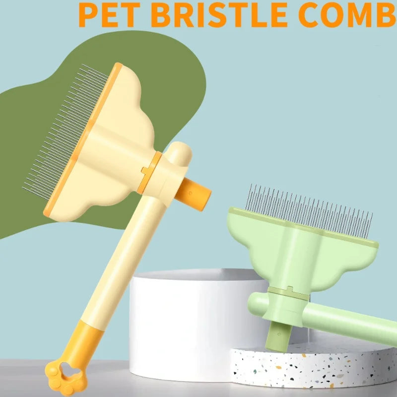 Self-Cleaning Pet Brush – Dog & Cat Grooming Comb