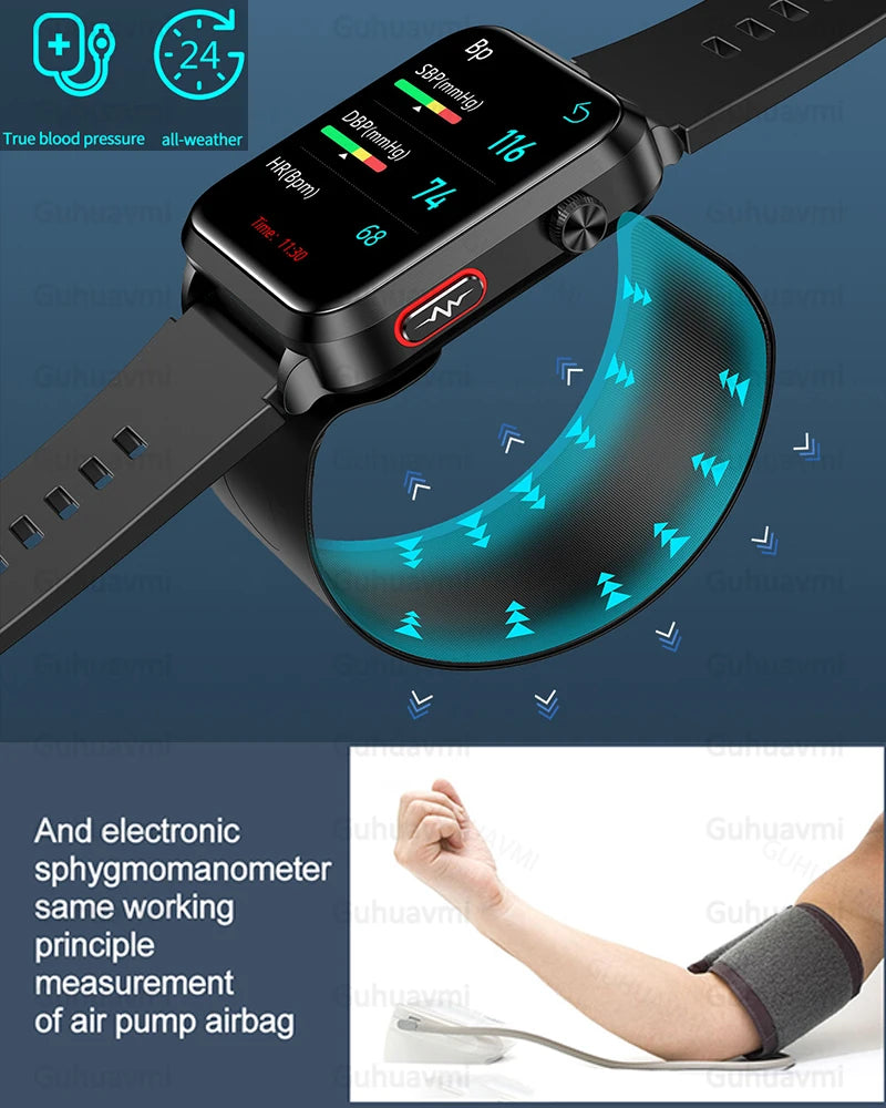 Air Pump Blood Pressure Smart Watch 2026