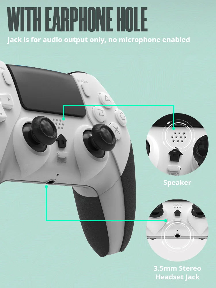 Game Controller For For PS4/PS4 Pro/PS4 Slim, Bluetooth Wireless Gamepad  Console PC Controller Joystick Gaming Accessories