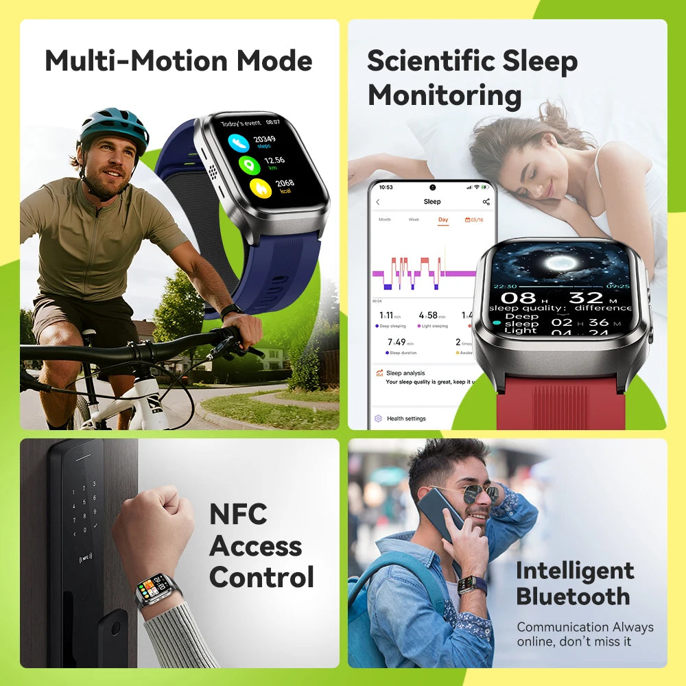 ECG+PPG Airbag Smart Watch