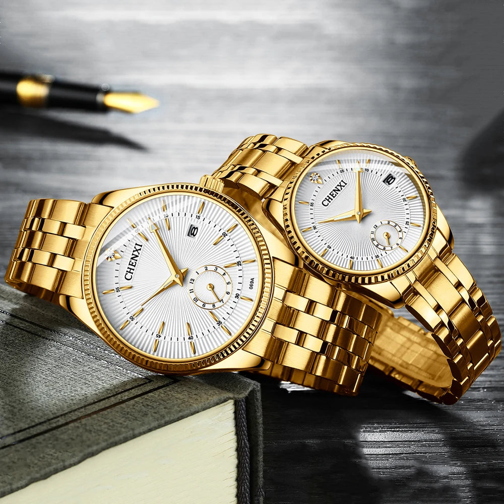 CHENXI 069 Couple Quartz Watch