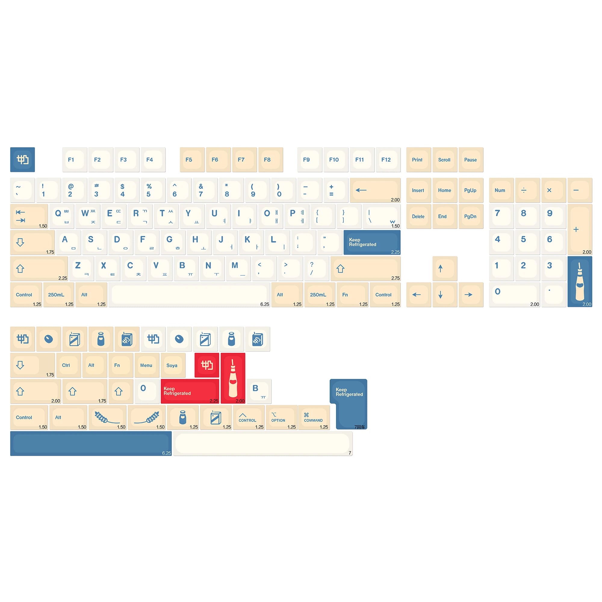 KBDiy Korean GMK Minimal KOA PBT Keycaps