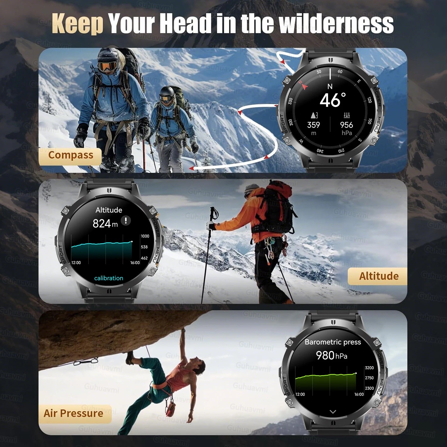 Large Battery Outdoor Smart Watch