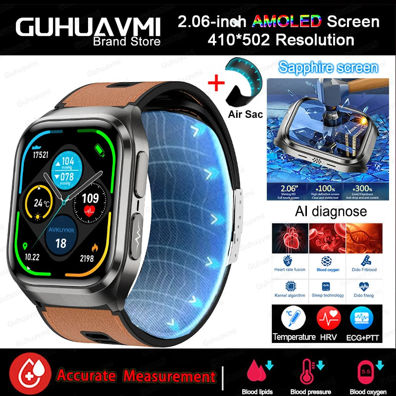 Air Pump Blood Pressure Smart Watch