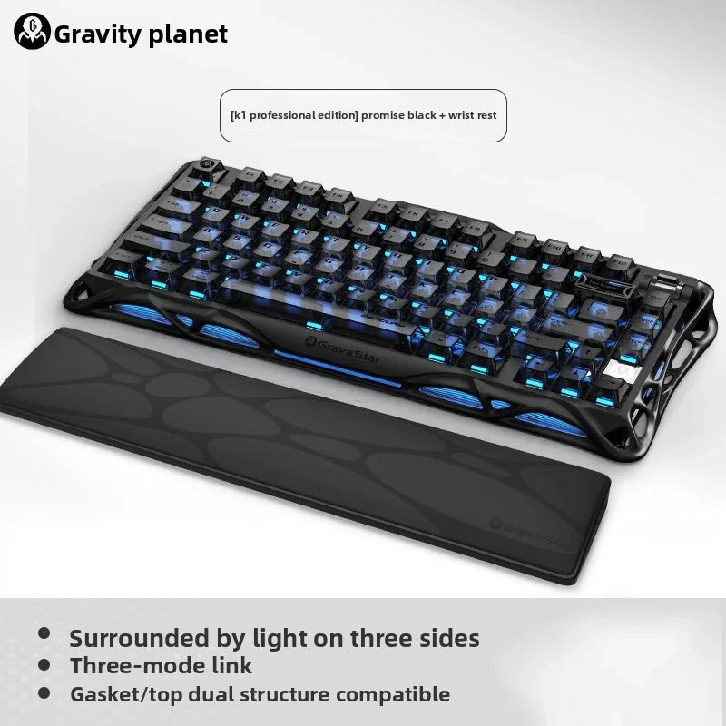 GravaStar K1 Lite Tri-Mode Gasket Mechanical Gaming Keyboard