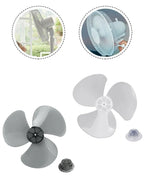12-Inch 3-Leaf Replacement Fan Blade – Electric Fan Accessory