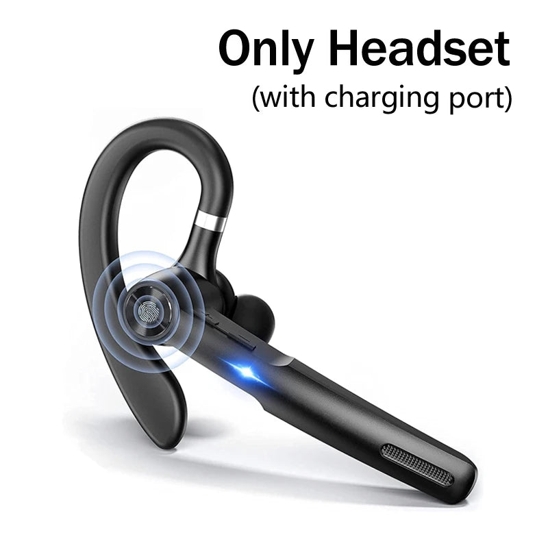 Wireless Bluetooth Headset Noise Cancelling Handsfree Business