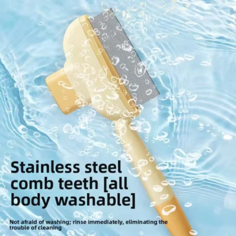 Self-Cleaning Pet Brush – Dog & Cat Grooming Comb