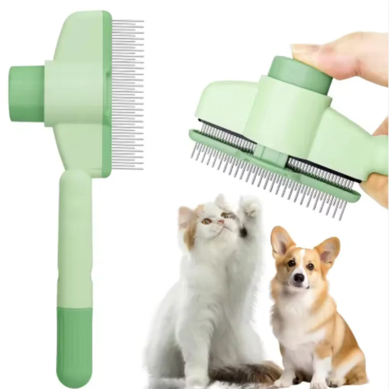 Self-Cleaning Pet Brush – Dog & Cat Grooming Comb