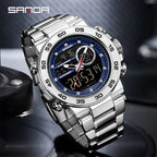 SANDA 6296 Men's Dual Display Sports Watch
