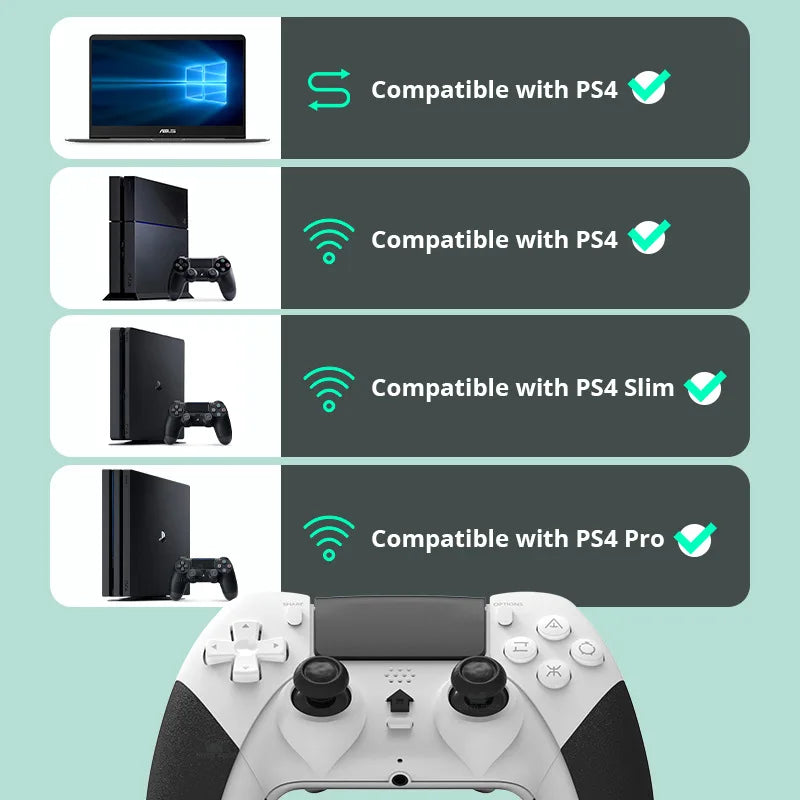 Game Controller For For PS4/PS4 Pro/PS4 Slim, Bluetooth Wireless Gamepad  Console PC Controller Joystick Gaming Accessories